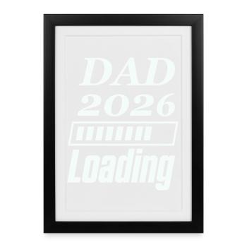 DAD 2026 Loading - Framed poster (27 × 37 cm) - black - Front