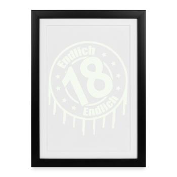 finally 18 - Framed poster (27 × 37 cm) - black - Front