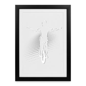 Unicycle | Unicycling Freestyle Downhill - Framed poster (27 × 37 cm) - black - Front