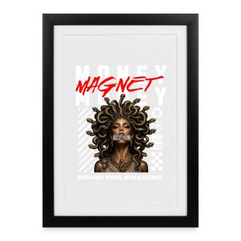 Medusa greek  - Gerahmtes Poster (27 × 37 cm) - Schwarz - Vorne
