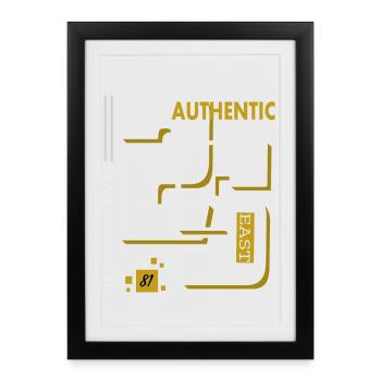 Style est 25 - Affiche encadrée (27 × 37 cm) - noir - Devant