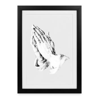 Praying hands | Praying hands | Albrecht Dürer - Framed poster (27 × 37 cm) - black - Front