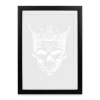 Crâne du roi des esprits morts - Affiche encadrée (27 × 37 cm) - noir - Devant