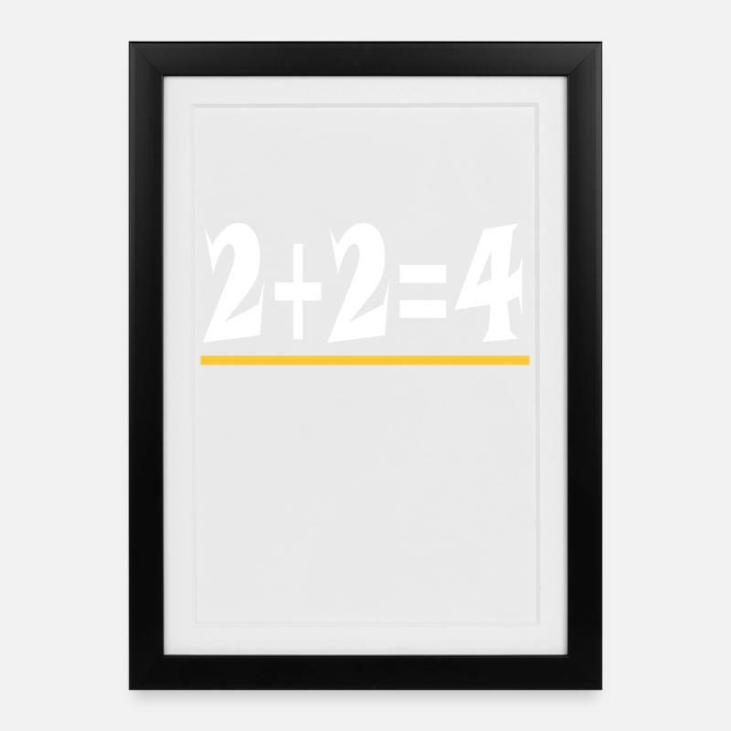 La logique - Affiche encadrée (27 × 37 cm) - noir