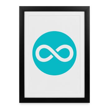 Infinite Loop - Framed poster (27 × 37 cm) - black - Front