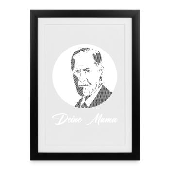 Votre Mama Freud - Affiche encadrée (27 × 37 cm) - noir - Devant