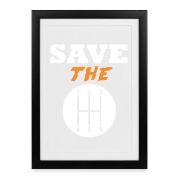 Save The Manuals - Framed poster (27 × 37 cm) - black - Front