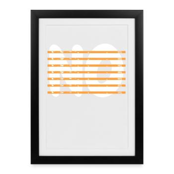 Lire entre les lignes - Affiche encadrée (27 × 37 cm) - noir - Devant