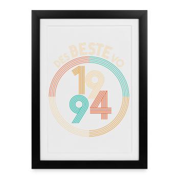 du BEST de 1994 - le BEST de 1994, anniversaire - Affiche encadrée (27 × 37 cm) - noir - Devant