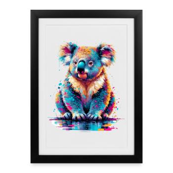 Koala - Framed poster (27 × 37 cm) - black - Front