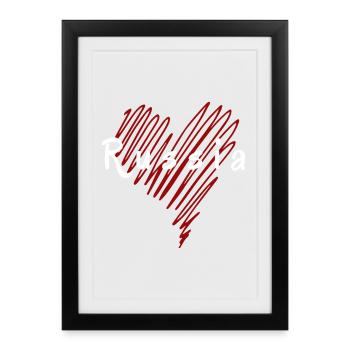 J’aime la Russie, la fierté russe - Affiche encadrée (27 × 37 cm) - noir - Devant