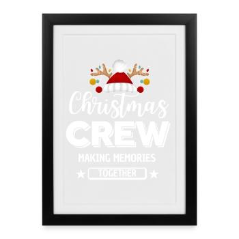 Équipage de Noël, Épouser Noël - Affiche encadrée (27 × 37 cm) - noir - Devant