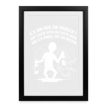 I pee in the koi tank - Framed poster (27 × 37 cm) - black - Front
