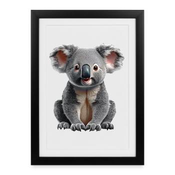 Koala - Framed poster (27 × 37 cm) - black - Front