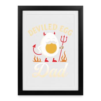 Deviled Egg Dad Thanskgiving Dinner - Framed poster (27 × 37 cm) - black - Front