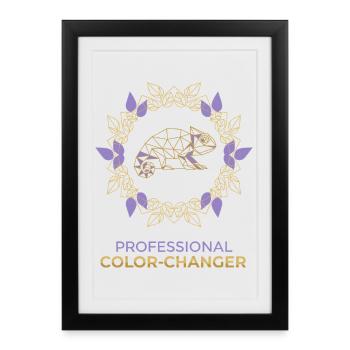 Color Changing Professional - Framed poster (27 × 37 cm) - black - Front