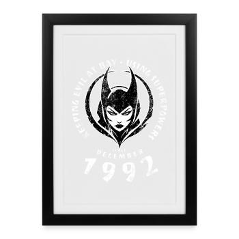 33. Anniversaire utilisant les super-pouvoirs depuis 12/1992 - Affiche encadrée (27 × 37 cm) - noir - Devant