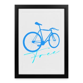 Bike - Framed poster (27 × 37 cm) - black - Front