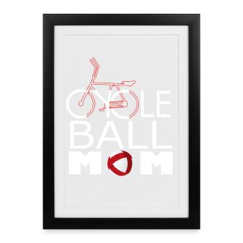 Cycling, Mom, Cycleball, Indoor Cycling - Framed poster (27 × 37 cm) - black - Front