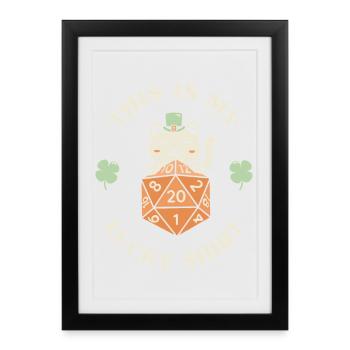 This Is My Lucky Shirt - Framed poster (27 × 37 cm) - black - Front