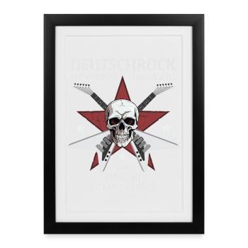 German rock is porn for the soul - Framed poster (27 × 37 cm) - black - Front