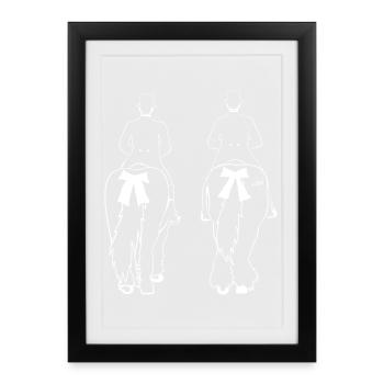 KŘIŽERJEJ ... A čěs ! - Affiche encadrée (27 × 37 cm) - noir - Devant