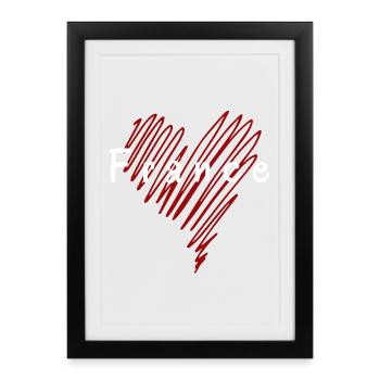J’aime la France, c’est la France - Affiche encadrée (27 × 37 cm) - noir - Devant