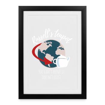 Russell's teapot - Affiche encadrée (27 × 37 cm) - noir - Devant