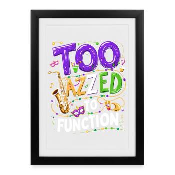 Funny New Orleans Louisiana Gift - Framed poster (27 × 37 cm) - black - Front