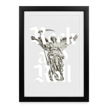 L’Ange du Rock and Roll - Affiche encadrée (27 × 37 cm) - noir - Devant