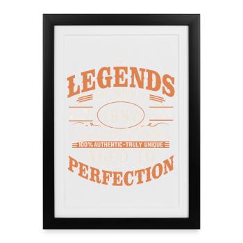 1987 Vintage Vintage Birthday Gift Retro - Framed poster (27 × 37 cm) - black - Front