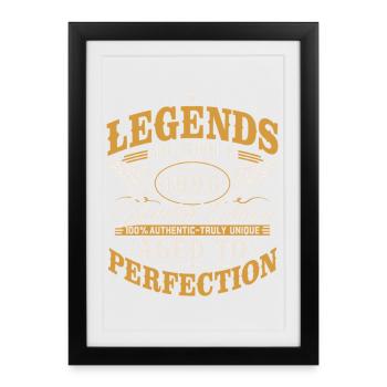 1996 Vintage Born Birthday Gift Retro - Framed poster (27 × 37 cm) - black - Front