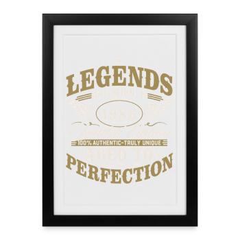 1986 Vintage Born Birthday Vintage Gift - Framed poster (27 × 37 cm) - black - Front