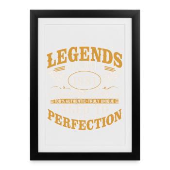 1981 Vintage Born Birthday Vintage Gift - Framed poster (27 × 37 cm) - black - Front
