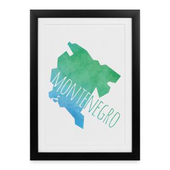 montenegro - Affiche encadrée (27 × 37 cm) - noir - Devant