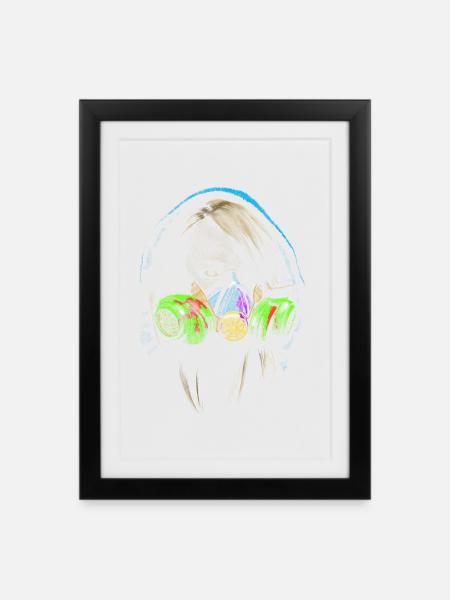 graffiti - Affiche encadrée (27 × 37 cm) - noir