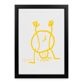 Pupsmann - Affiche encadrée (27 × 37 cm) - noir - Devant