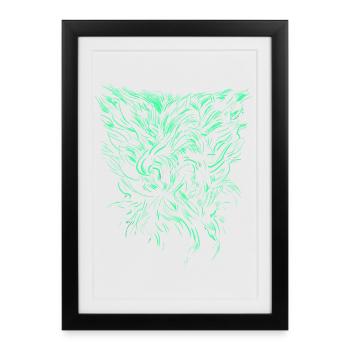 Alien Tribal / abstract - Framed poster (27 × 37 cm) - black - Front