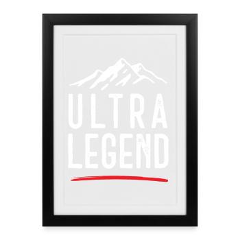 Ultra Légende - Affiche encadrée (27 × 37 cm) - noir - Devant