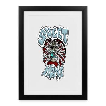 Sweet Home - Framed poster (27 × 37 cm) - black - Front