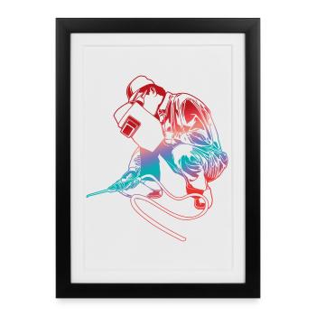 Weld - Framed poster (27 × 37 cm) - black - Front