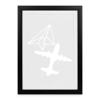 Dream of Greatness (White) - Framed poster (27 × 37 cm) - black - Front