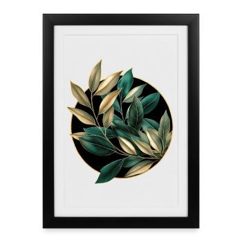 Plantes élégantes - Affiche encadrée (27 × 37 cm) - noir - Devant
