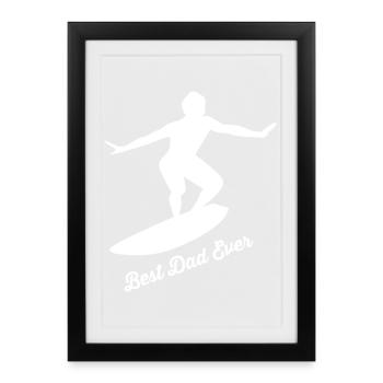 Serfage - Affiche encadrée (27 × 37 cm) - noir - Devant
