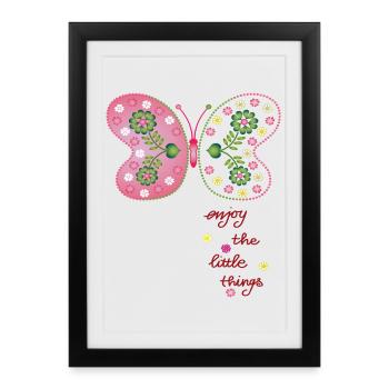 enjoy the little things - Framed poster (27 × 37 cm) - black - Front