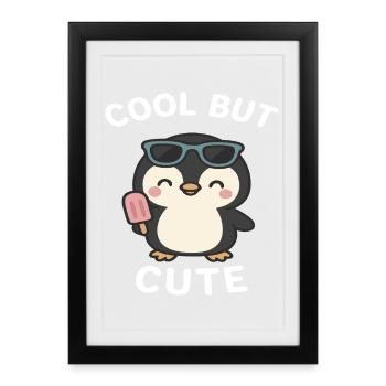 Pingouins - Affiche encadrée (27 × 37 cm) - noir - Devant