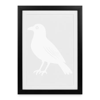 Raven - Framed poster (27 × 37 cm) - black - Front