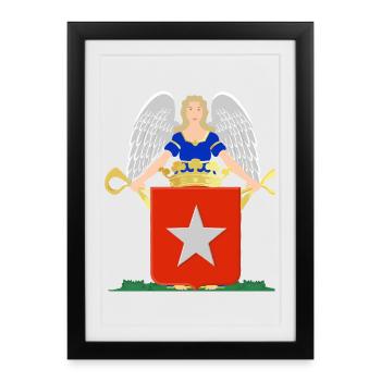 Armoiries de Maastricht - Affiche encadrée (27 × 37 cm) - noir - Devant
