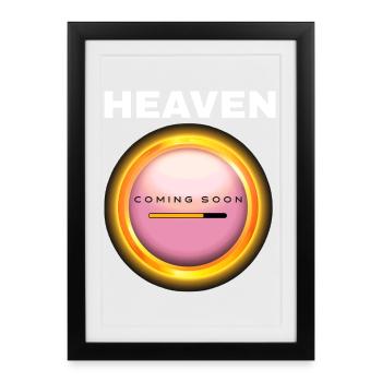 Le paradis bientôt - Affiche encadrée (27 × 37 cm) - noir - Devant