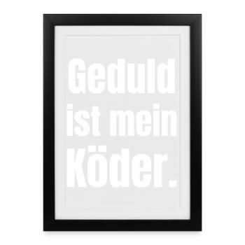 Patience is my artist - Framed poster (27 × 37 cm) - black - Front